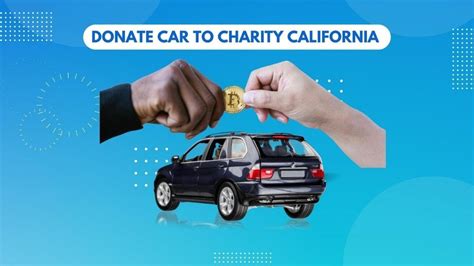 donate car to charity california tax deduction